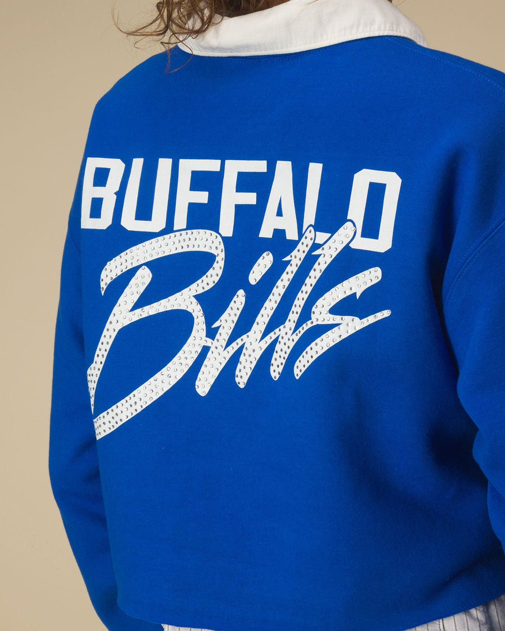 Women's Buffalo Bills Bling Flea Market Crop Fleece product image 2