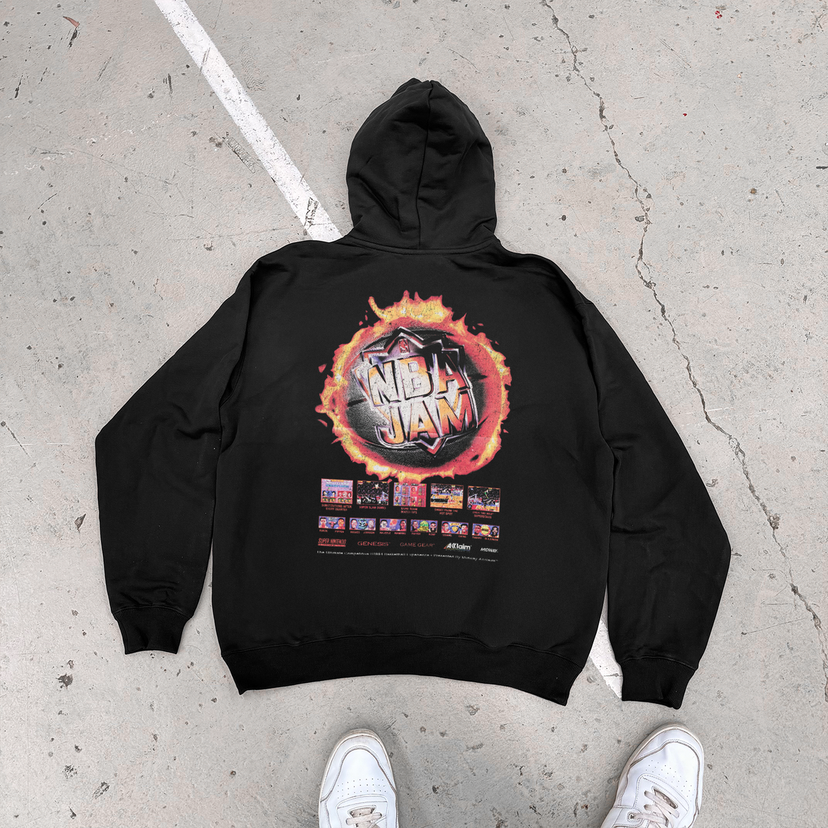 Kick-Ass 'NB4 Jam' 1994 Fireball Black Hoodie product image 1