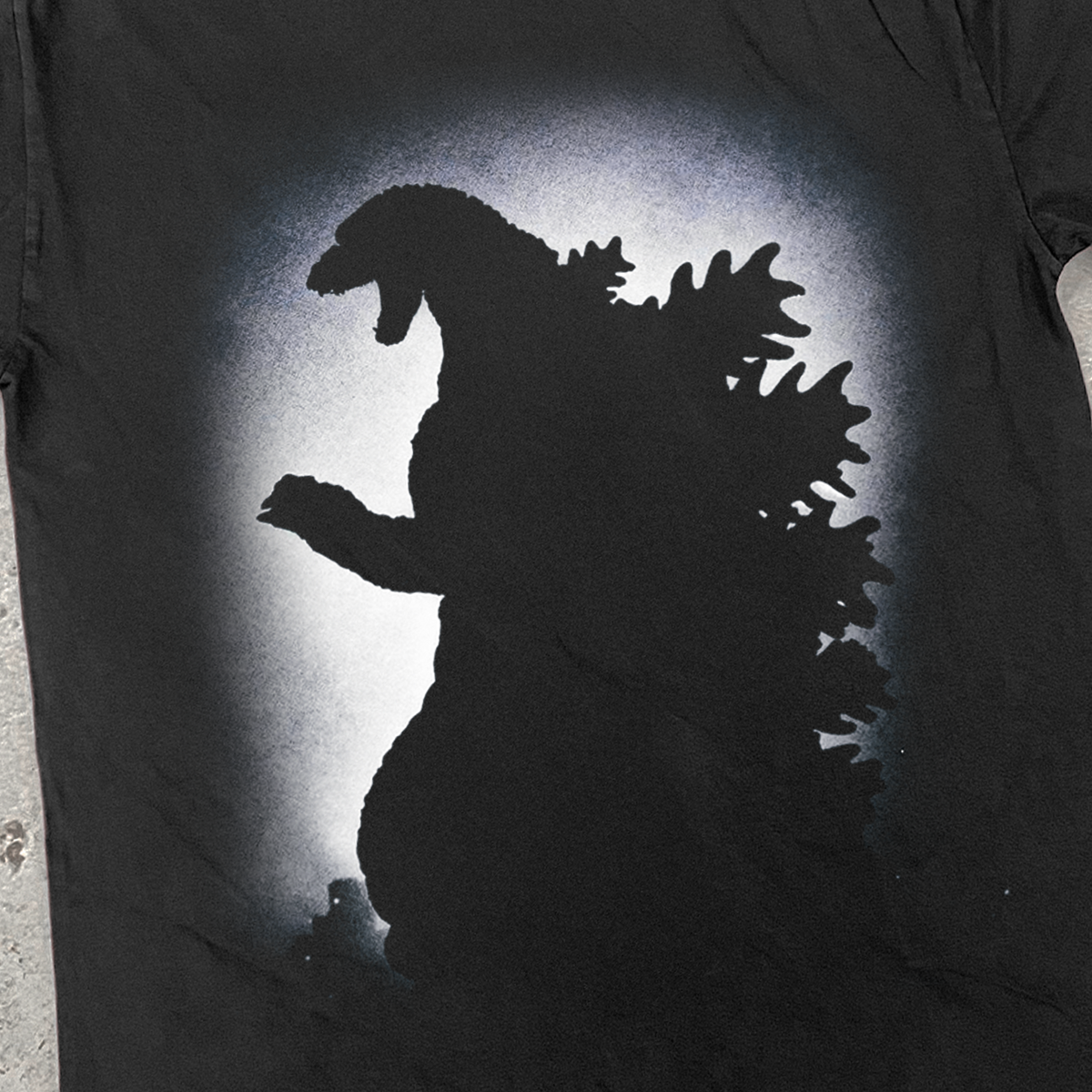 Godzilla 'Aura' Heavyweight Faded Black T-Shirt product image 2
