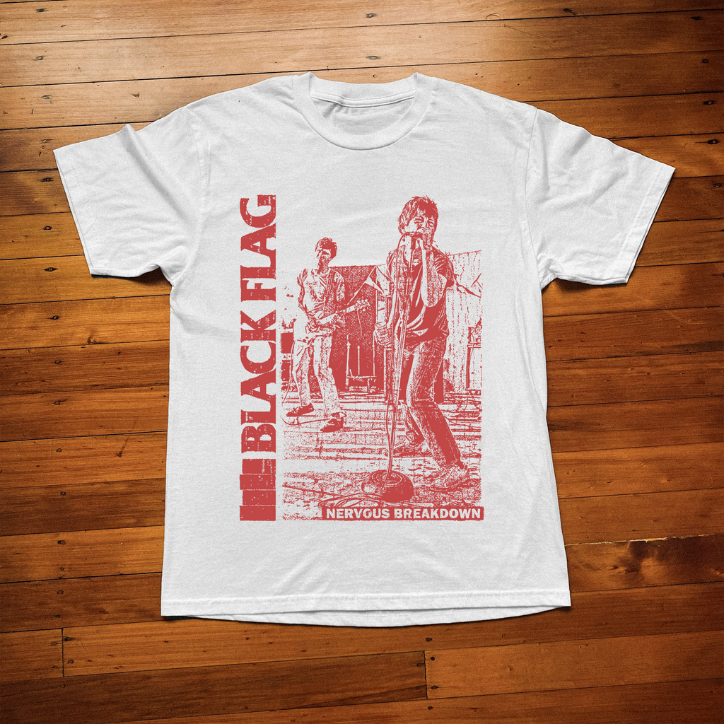 Blvck Flvg Nervous Brevkdown White T-Shirt product image 1