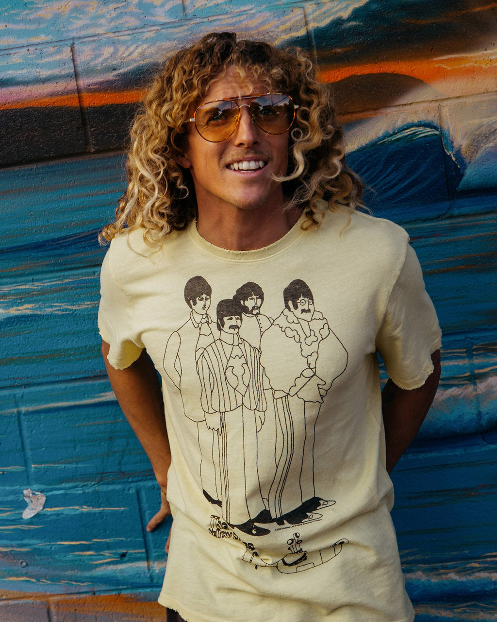 The Beatles Yellow Submarine Cartoon Vintage Tee product image 2