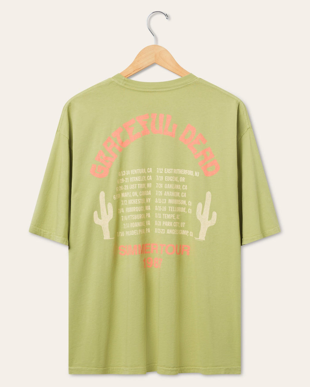 Grateful Dead 1987 Summer Tour Oversized Tee product image 3