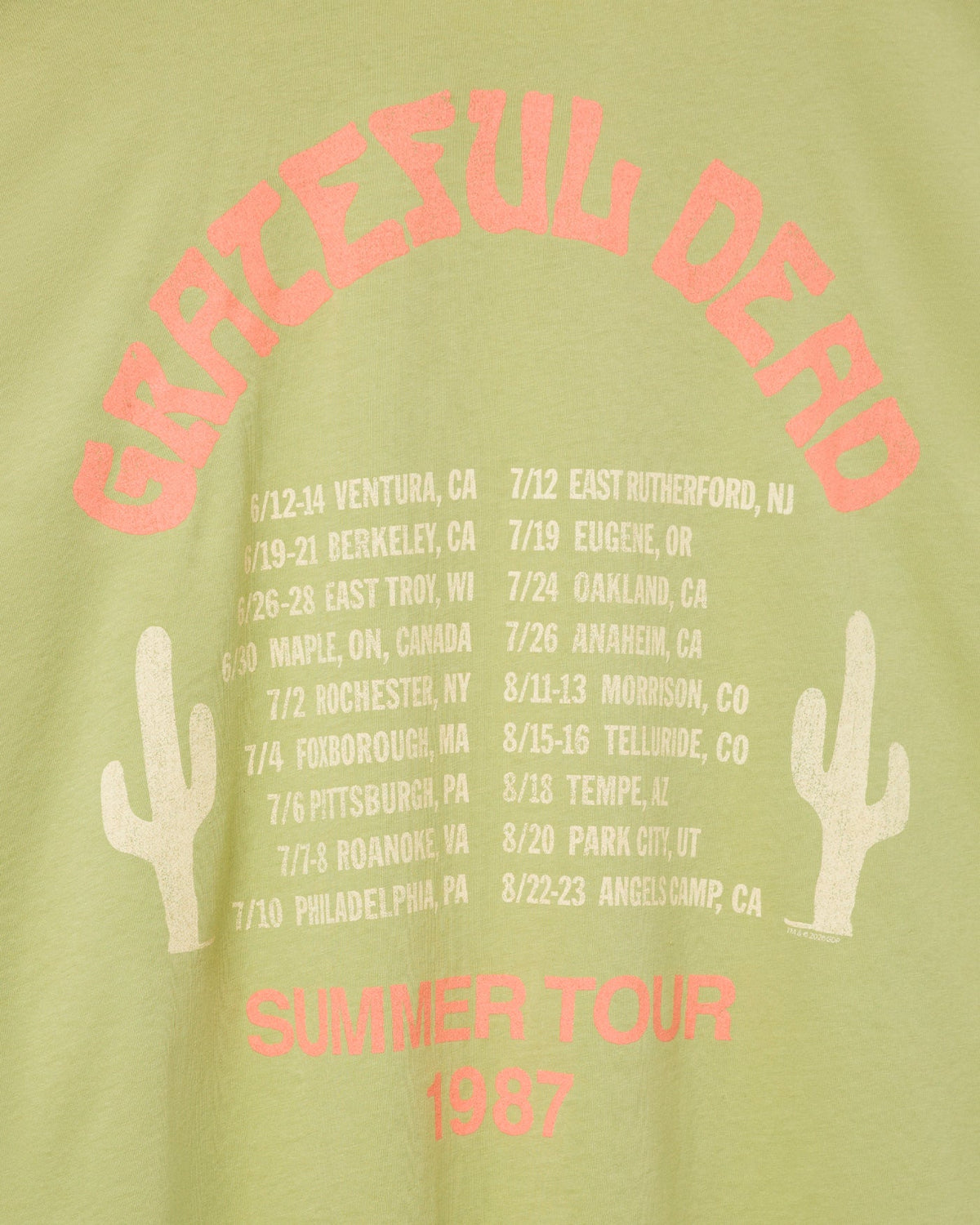 Grateful Dead 1987 Summer Tour Oversized Tee product image 4