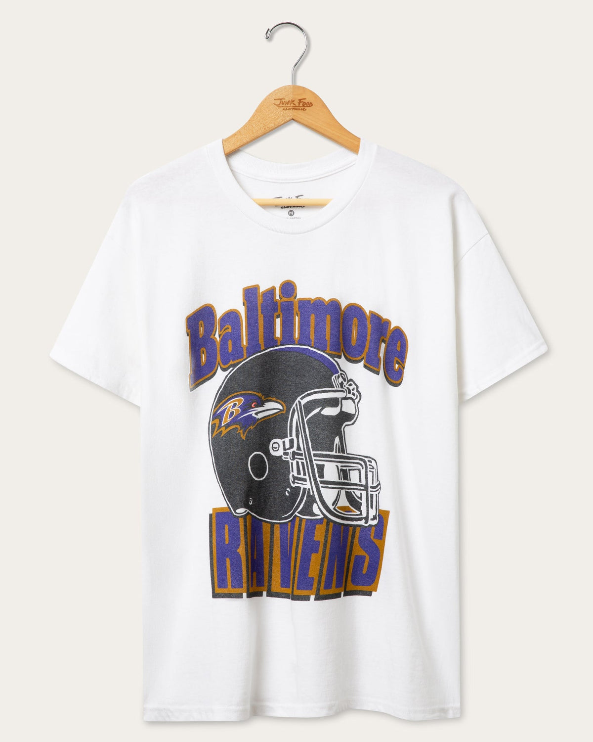Baltimore Ravens Throwback Helmet Flea Market Tee product image 1