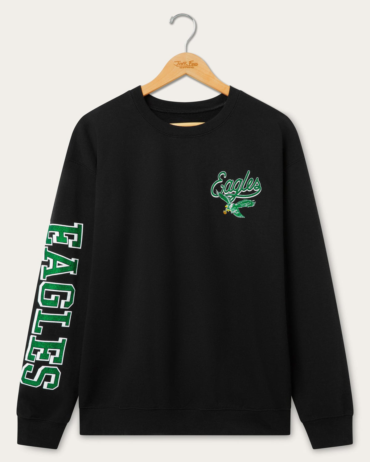 Philadelphia Eagles Glitter Flea Market Crew Fleece product image 1