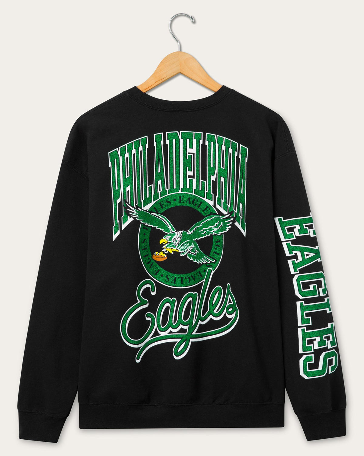 Philadelphia Eagles Glitter Flea Market Crew Fleece product image 2