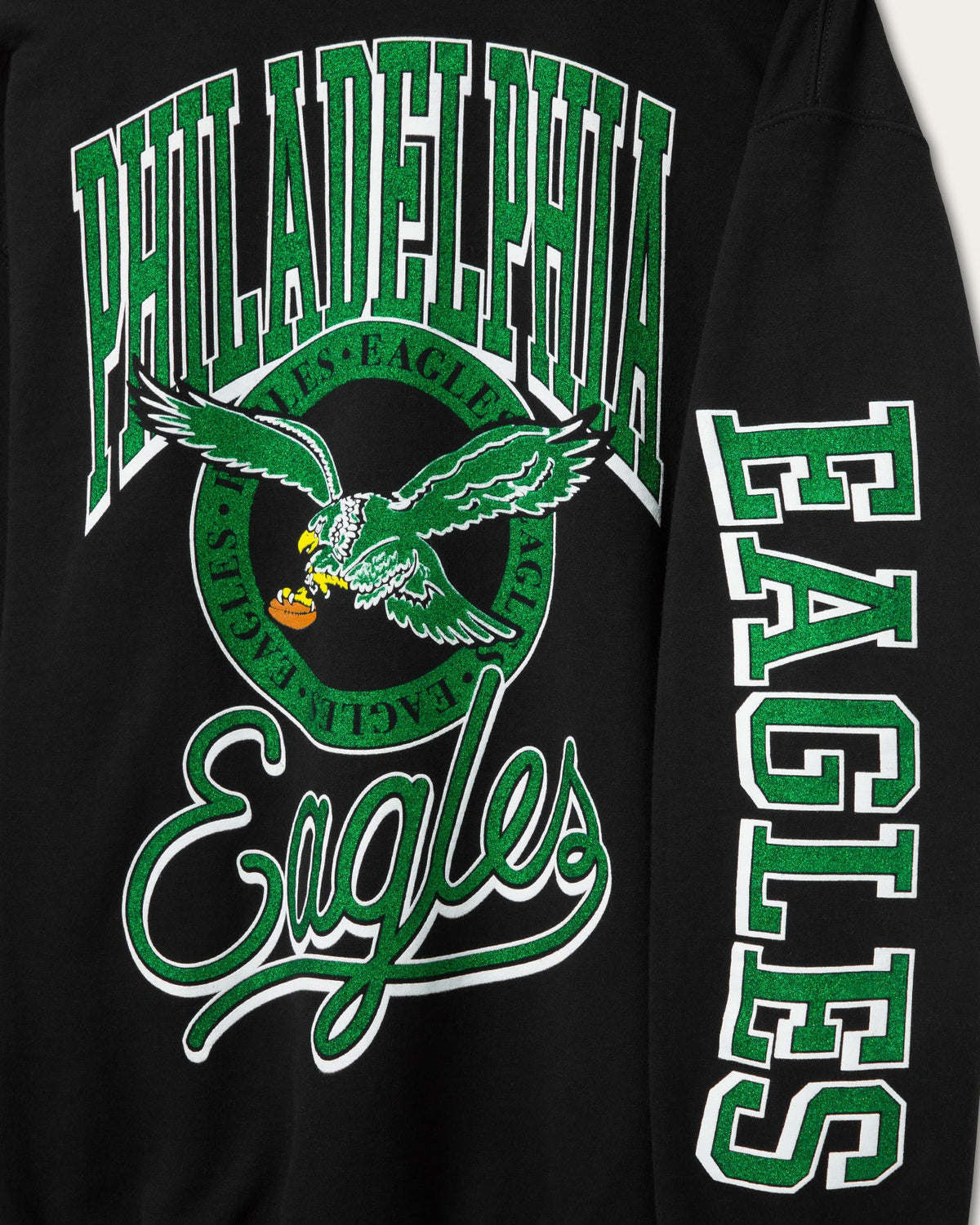 Philadelphia Eagles Glitter Flea Market Crew Fleece product image 3