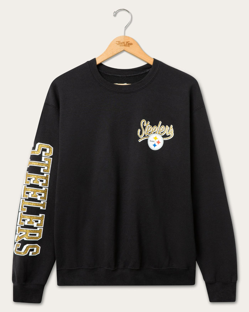 Pittsburgh Steelers Glitter Flea Market Crew Fleece product image 1