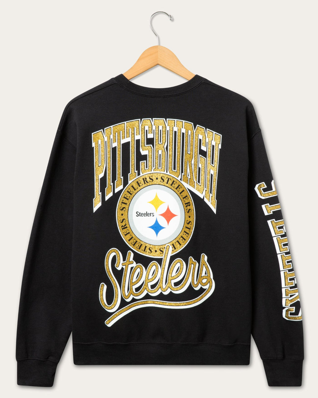 Pittsburgh Steelers Glitter Flea Market Crew Fleece product image 2