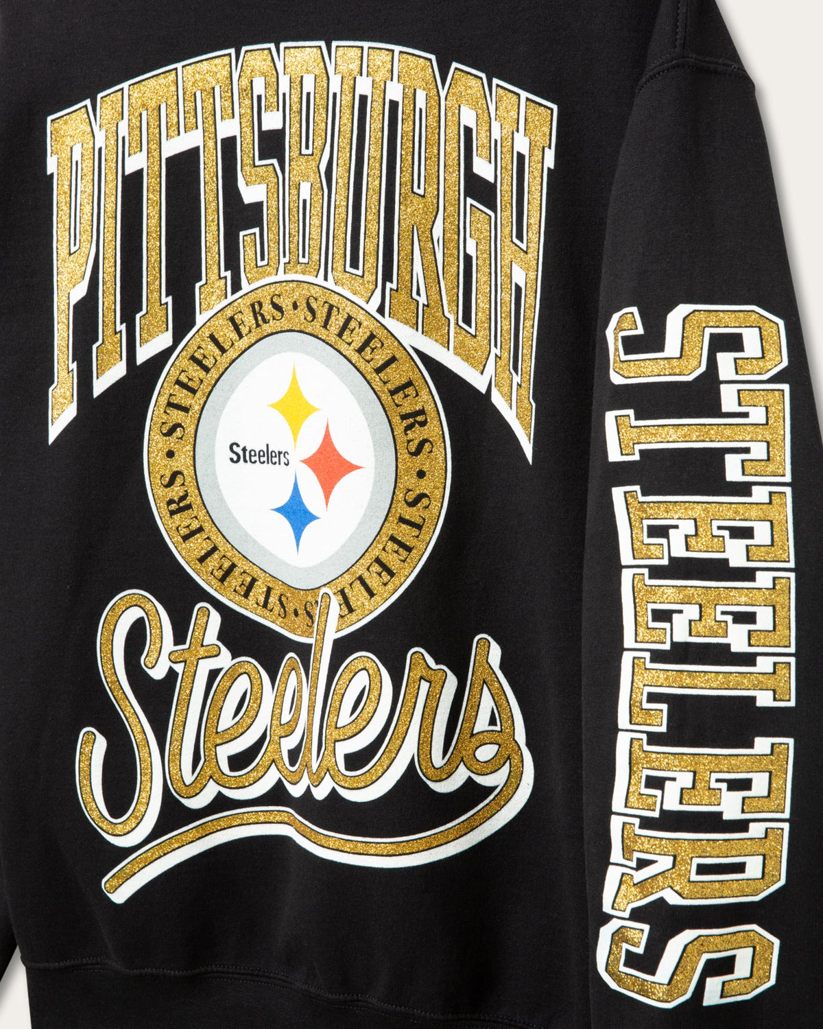 Pittsburgh Steelers Glitter Flea Market Crew Fleece product image 3