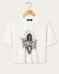 Women's Las Vegas Raiders Mock Neck Crop Tee product image 1