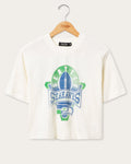 Women's Seattle Seahawks Mock Neck Crop Tee product image 1