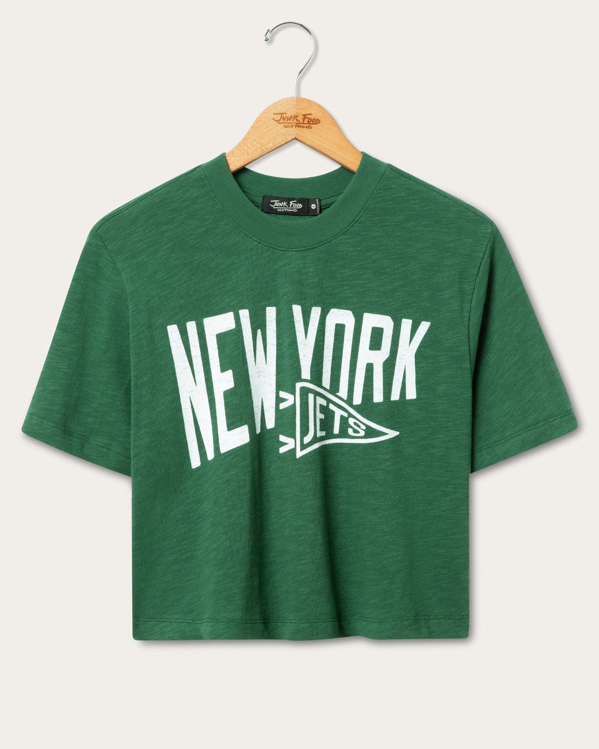 Women's New York Jets Dual Threat Mock Neck Crop Tee product image 1