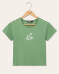 Women's Snoopy Flowers Vintage Baby Tee product image 1