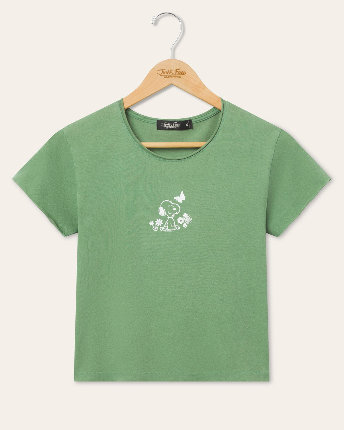 Women's Snoopy Flowers Vintage Baby Tee product image 1