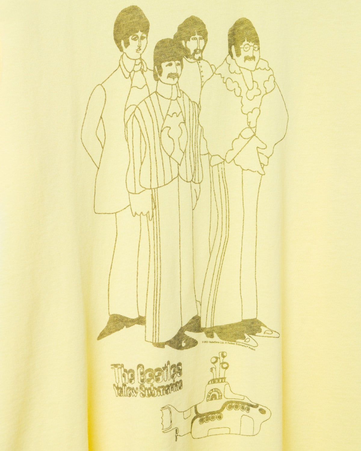 The Beatles Yellow Submarine Cartoon Vintage Tee product image 5