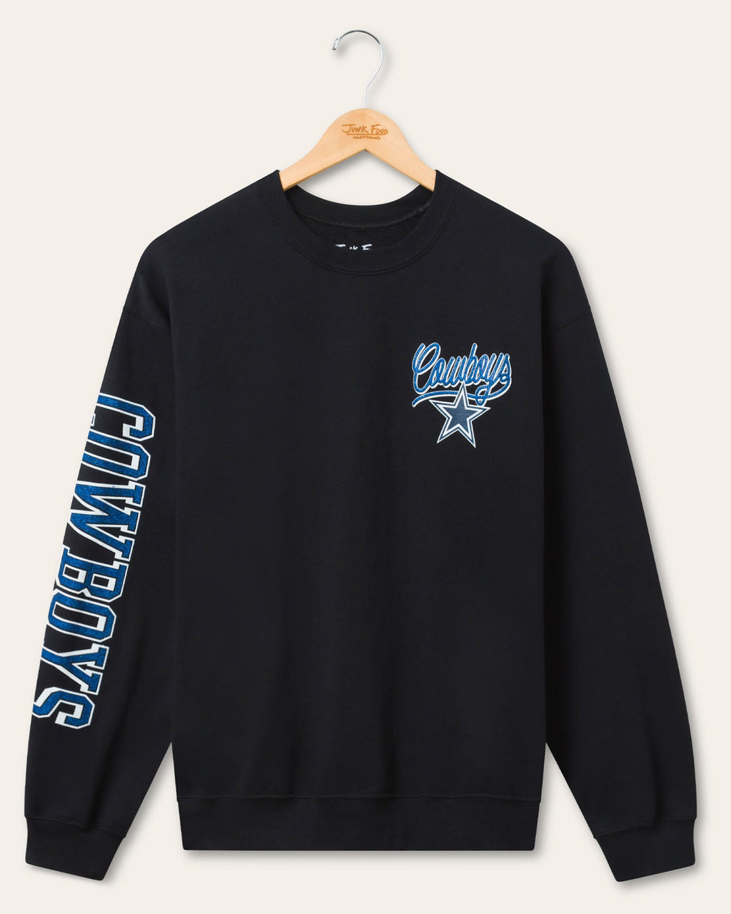 Dallas Cowboys Glitter Flea Market Crew Fleece product image 1