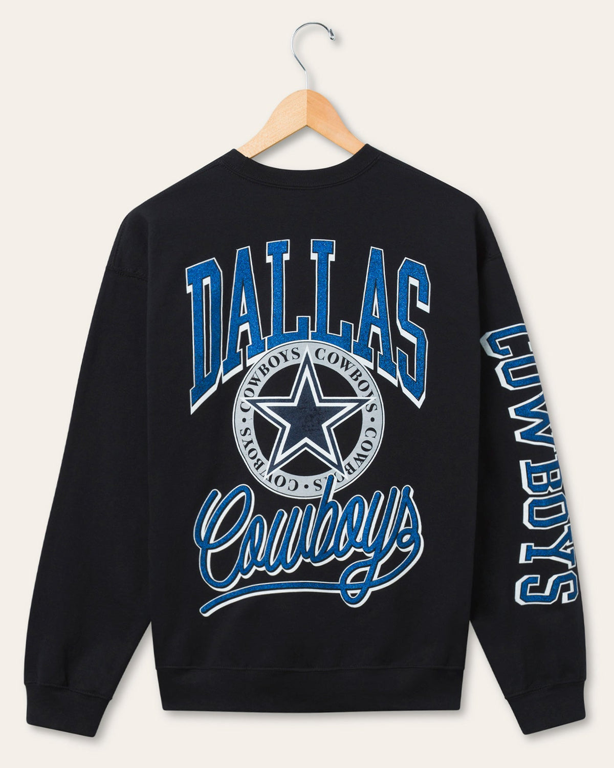 Dallas Cowboys Glitter Flea Market Crew Fleece product image 2