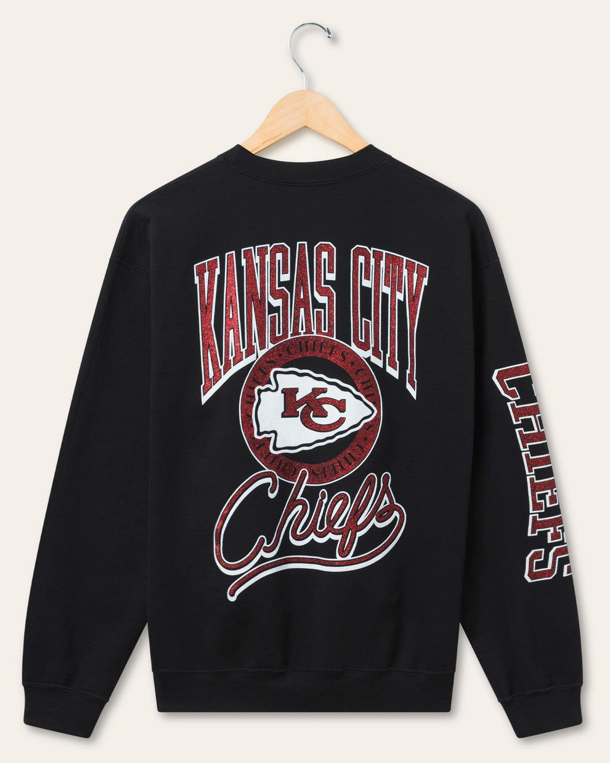 Kansas City Chiefs Glitter Flea Market Crew Fleece product image 2