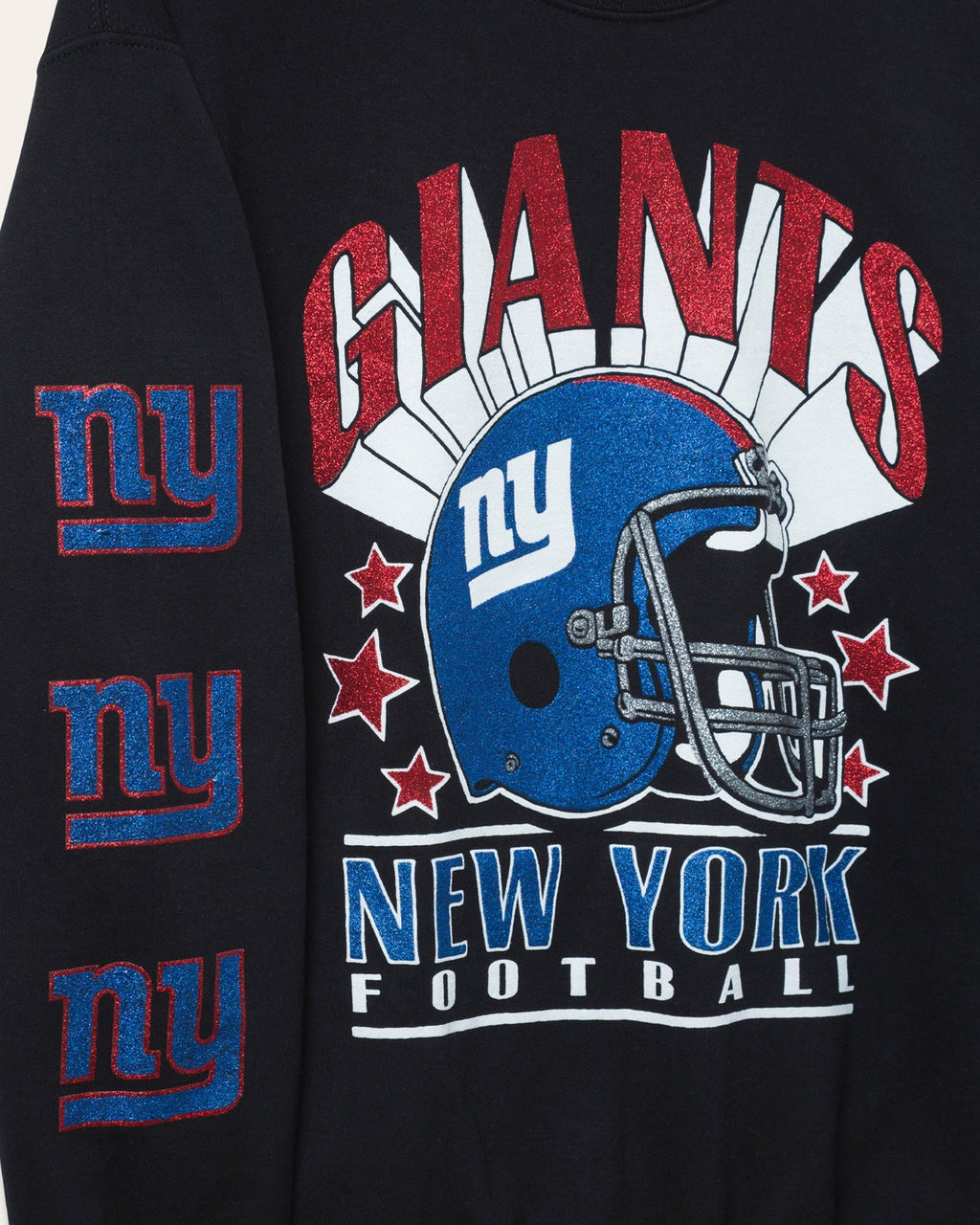 New York Giants Glitter Helmet Flea Market Crew Fleece product image 4