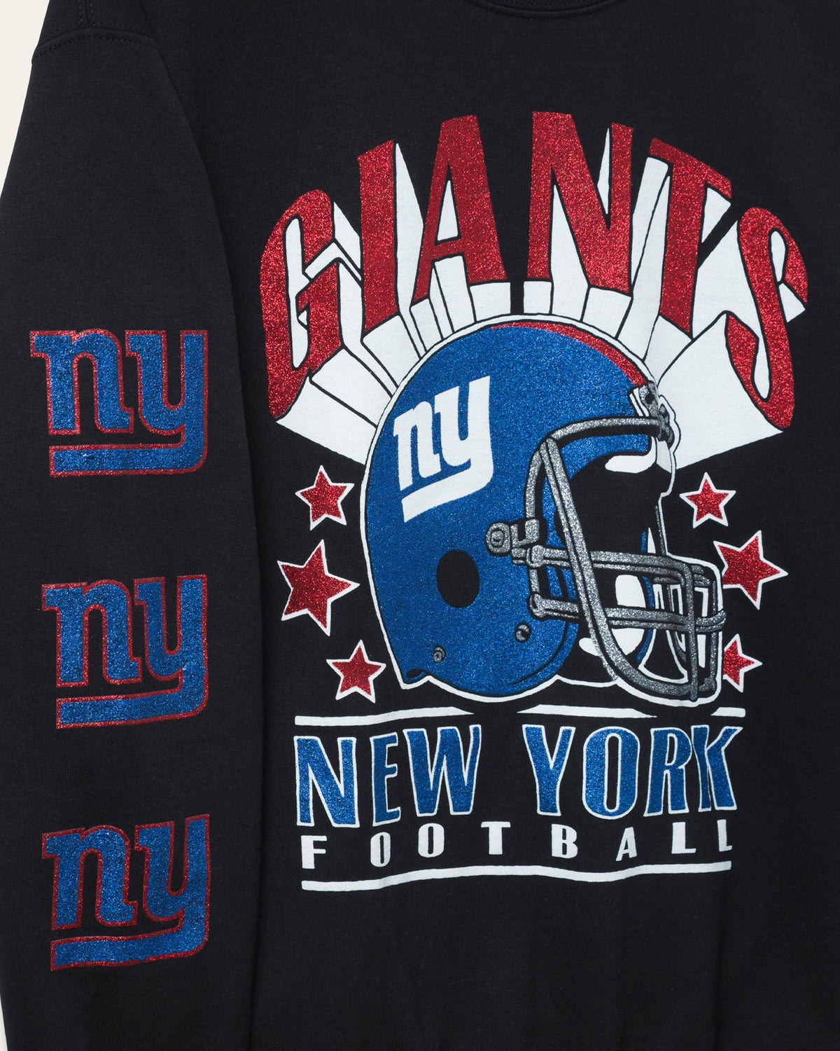 New York Giants Glitter Helmet Flea Market Crew Fleece product image 4