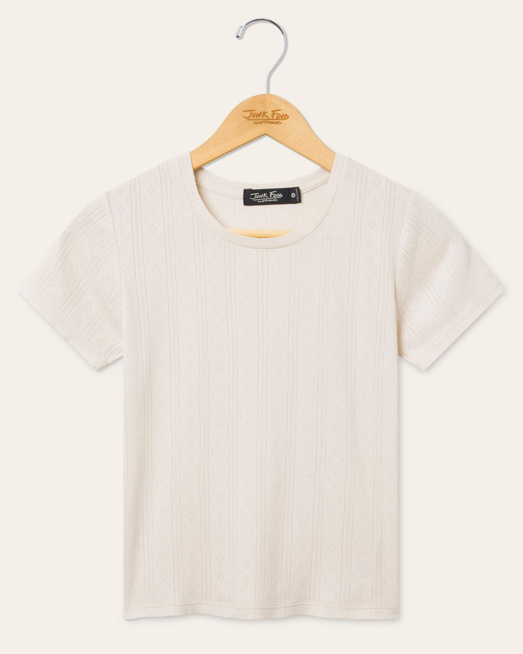 Womens Pointelle Short Sleeve Tee product image 1