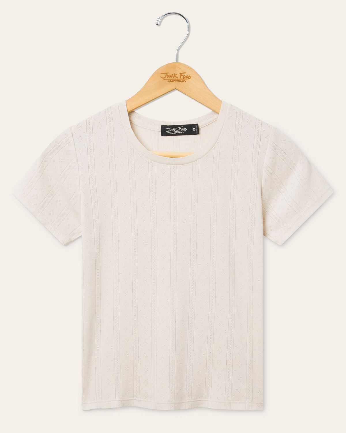 Womens Pointelle Short Sleeve Tee product image 1