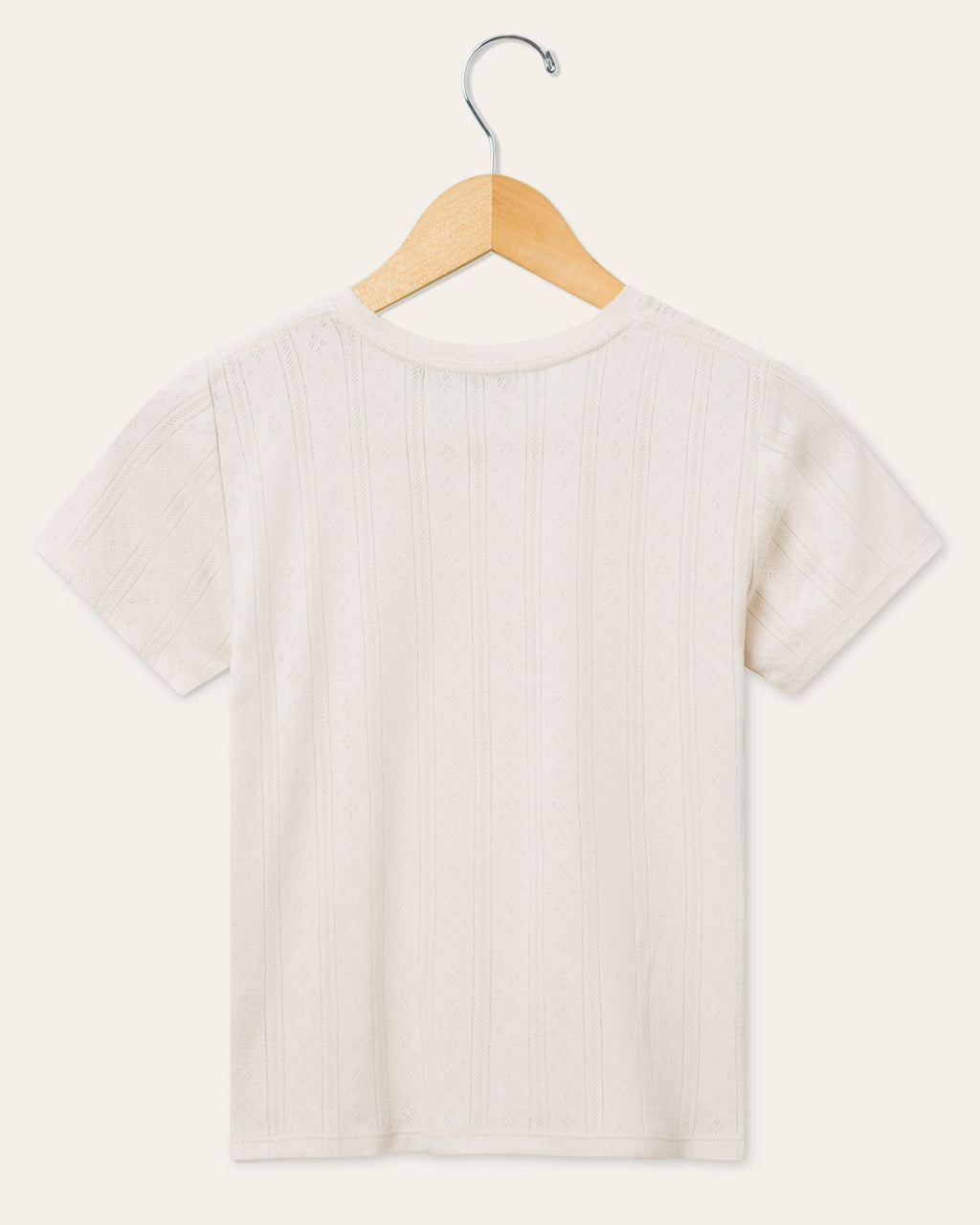 Womens Pointelle Short Sleeve Tee product image 3