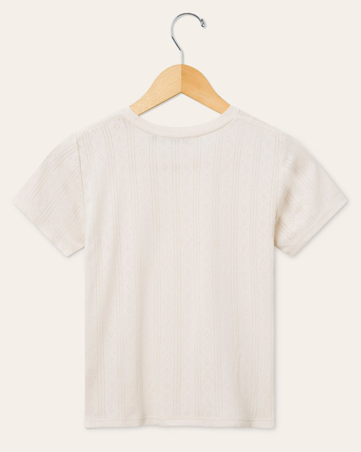 Womens Pointelle Short Sleeve Tee product image 3