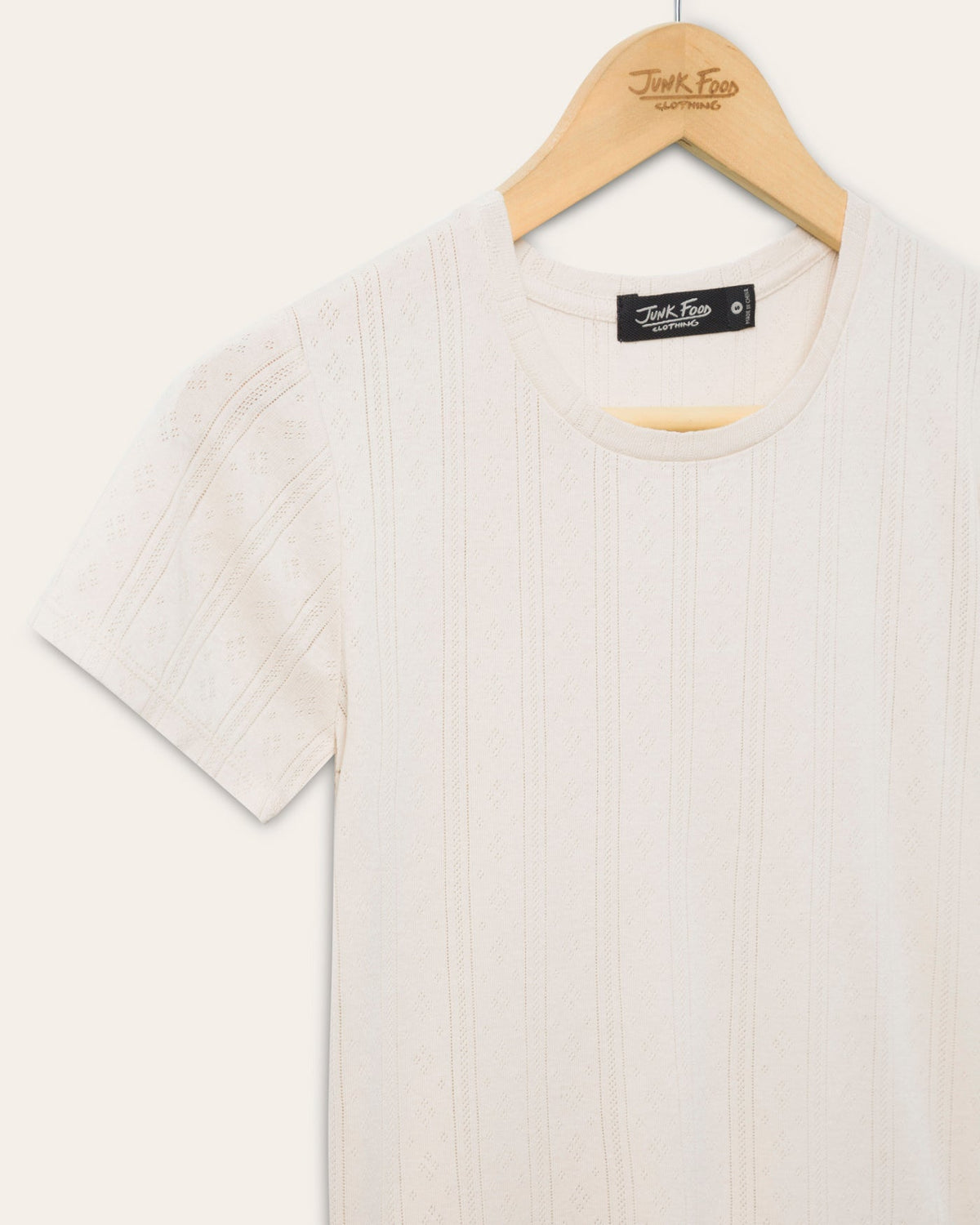 Womens Pointelle Short Sleeve Tee product image 4
