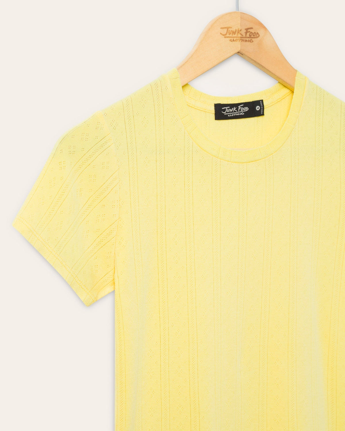 Womens Pointelle Short Sleeve Tee product image 3