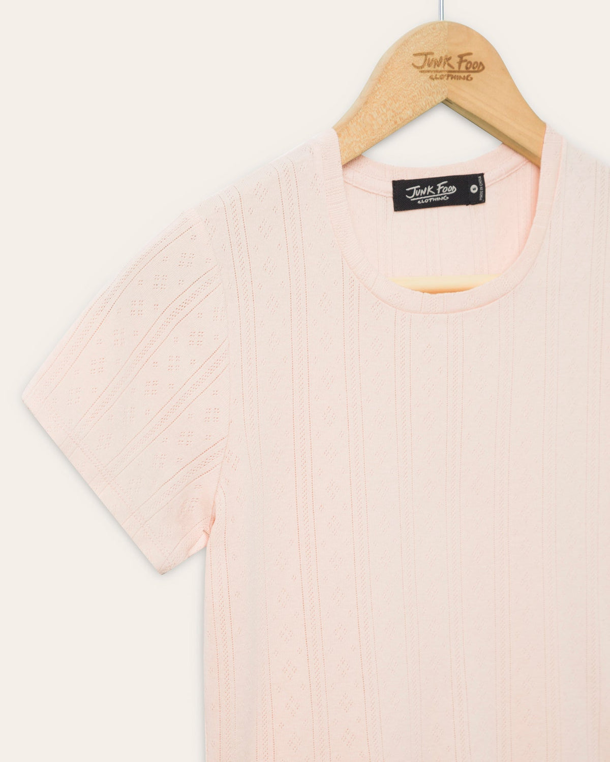 Womens Pointelle Short Sleeve Tee product image 3