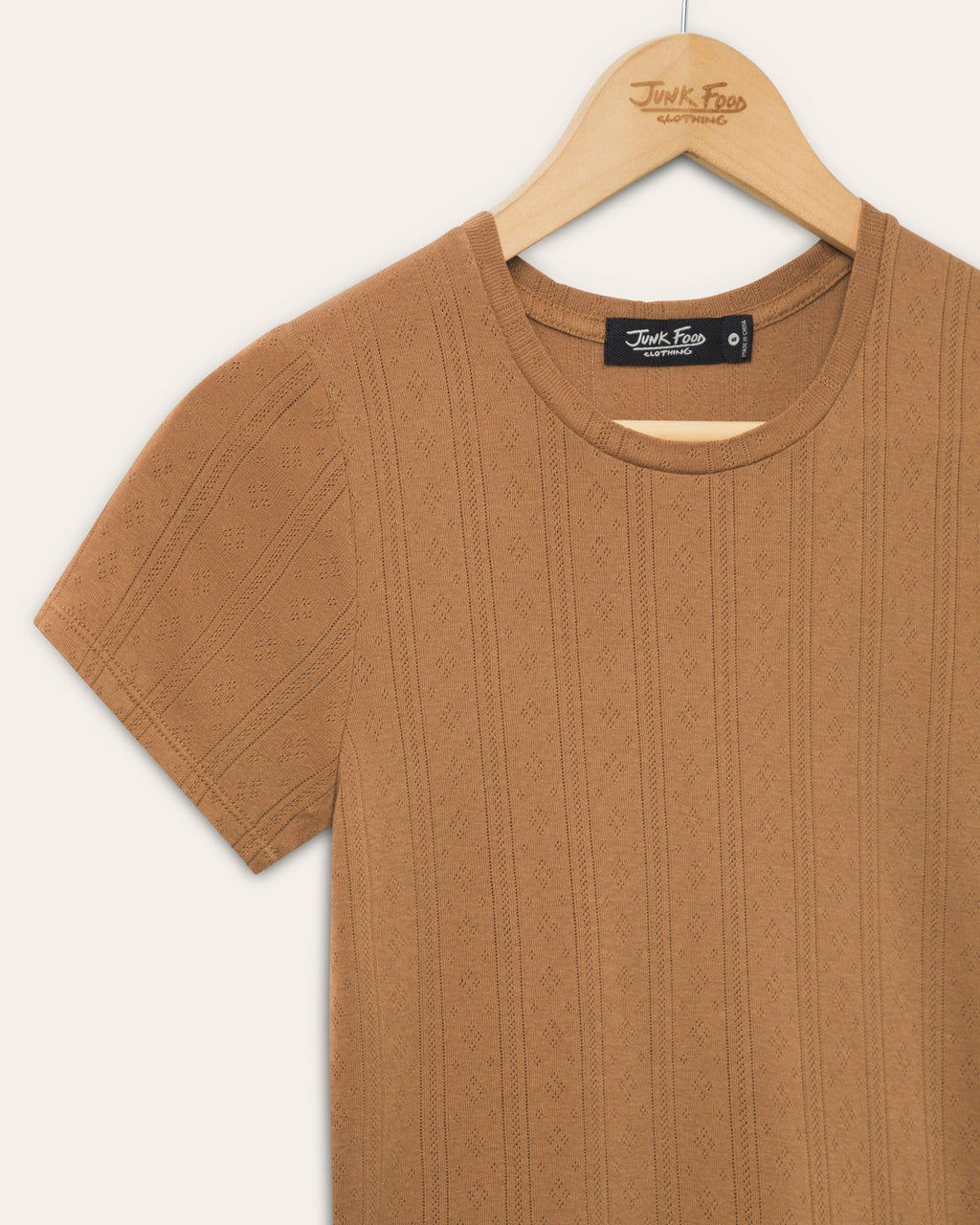 Womens Pointelle Short Sleeve Tee product image 3
