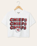 Women's Kansas City Chiefs Repeat Glitter Flea Market Crop product image 1