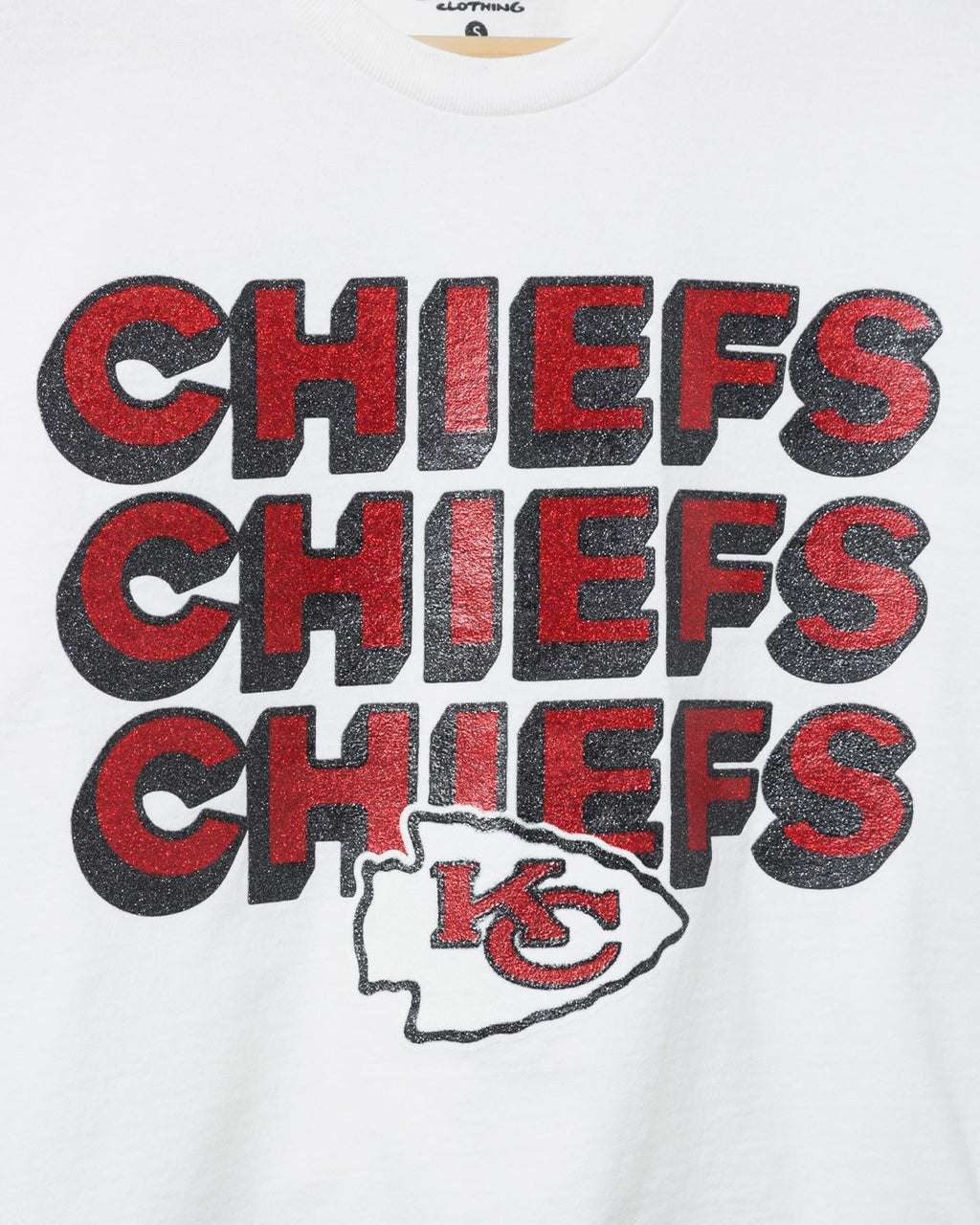Women's Kansas City Chiefs Repeat Glitter Flea Market Crop product image 3