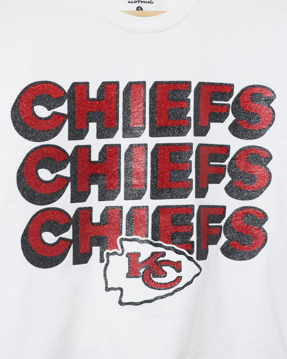 Women's Kansas City Chiefs Repeat Glitter Flea Market Crop product image 3