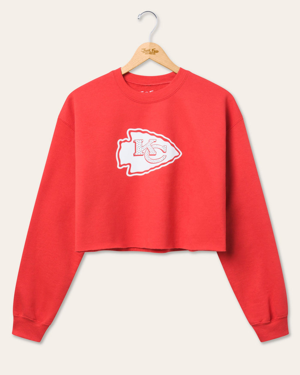 Women's Kansas City Chiefs Bling Flea Market Crop Fleece product image 1