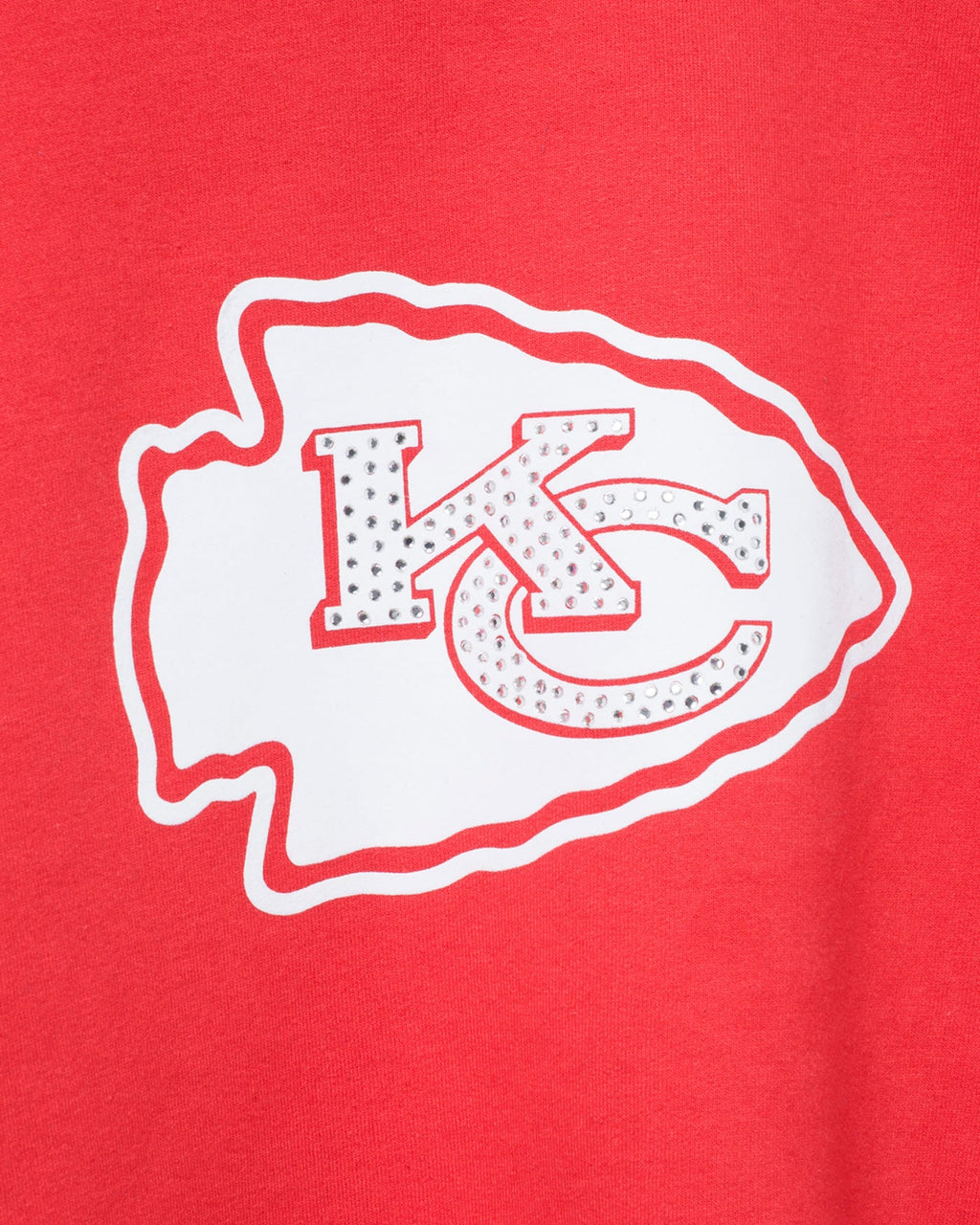 Women's Kansas City Chiefs Bling Flea Market Crop Fleece product image 5