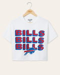 Women's Buffalo Bills Repeat Glitter Flea Market Crop Tee product image 1