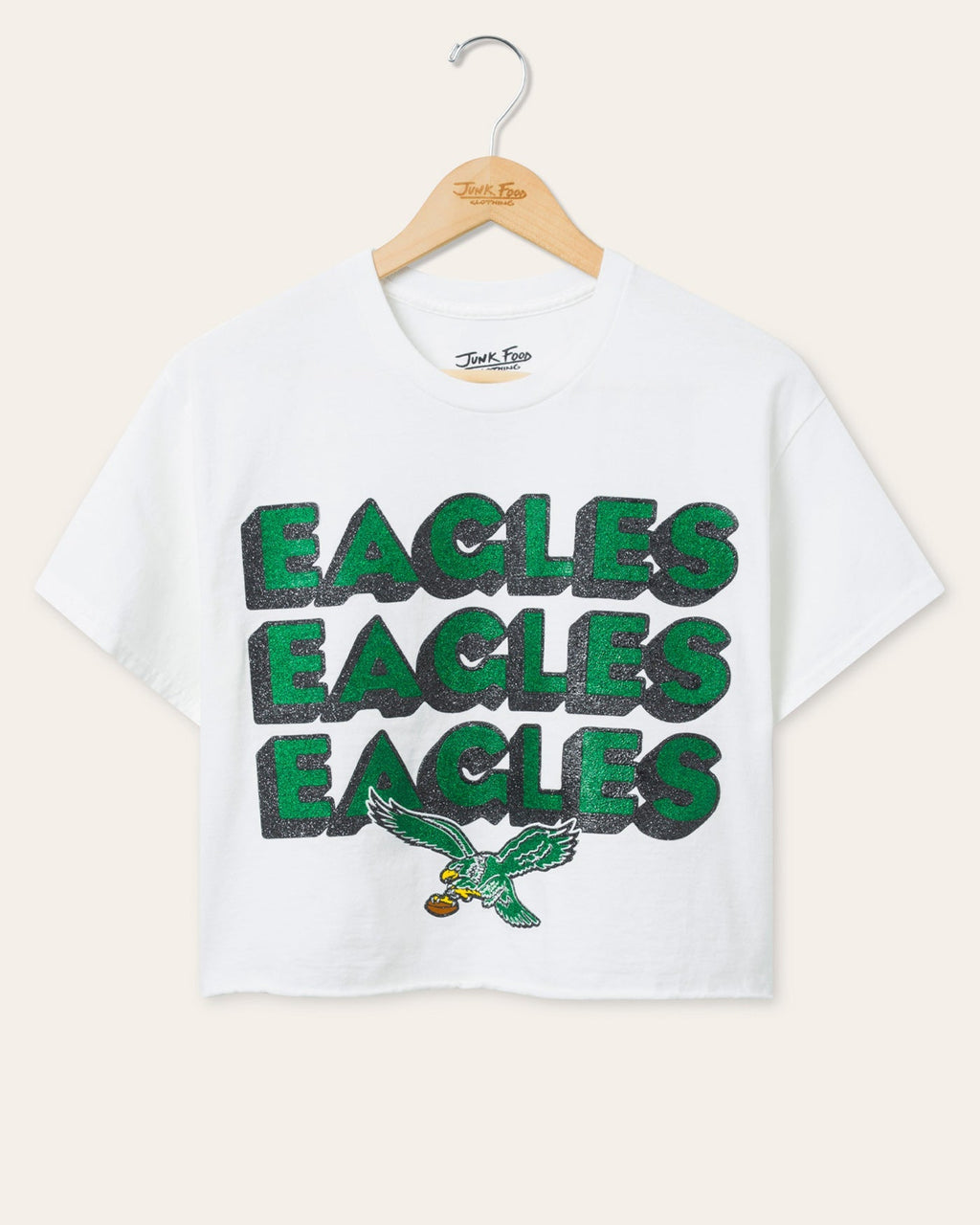 Women's Philadelphia Eagles Repeat Glitter Flea Market Crop product image 1
