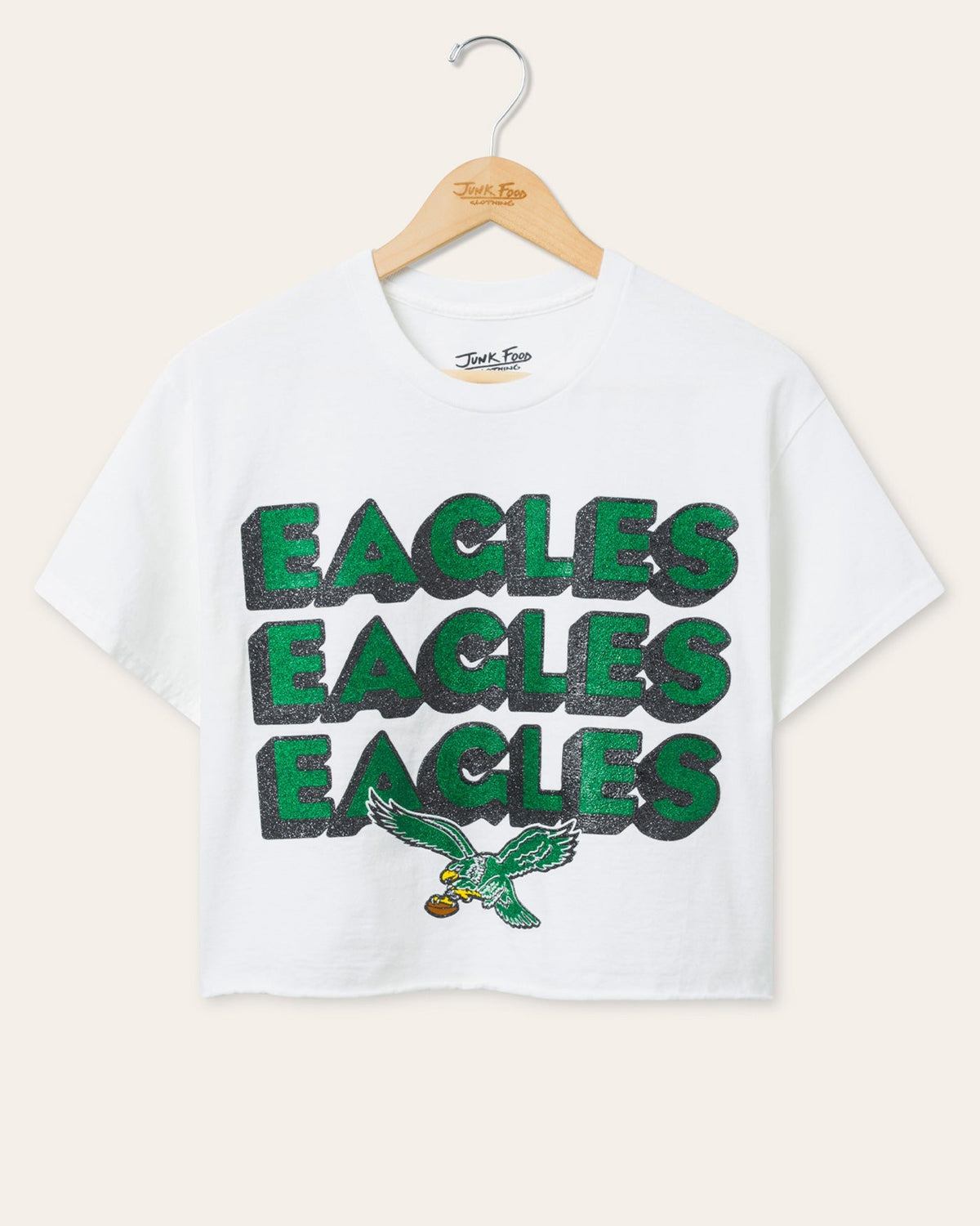 Women's Philadelphia Eagles Repeat Glitter Flea Market Crop product image 1