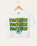 Women's Green Bay Packers Repeat Glitter Flea Market Crop product image 1