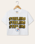 Women's Pittsburgh Steelers Repeat Glitter Flea Market Crop product image 1