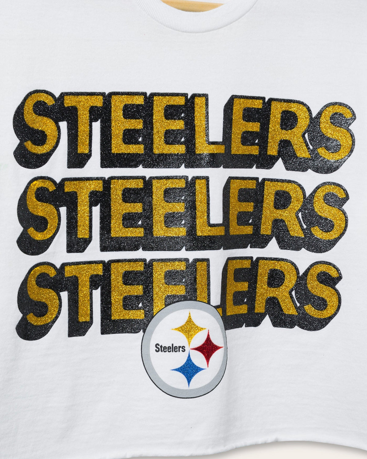 Women's Pittsburgh Steelers Repeat Glitter Flea Market Crop product image 4