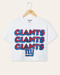 Women's New York Giants Repeat Glitter Flea Market Crop Tee product image 1