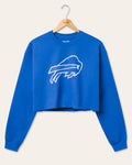 Women's Buffalo Bills Bling Flea Market Crop Fleece product image 1