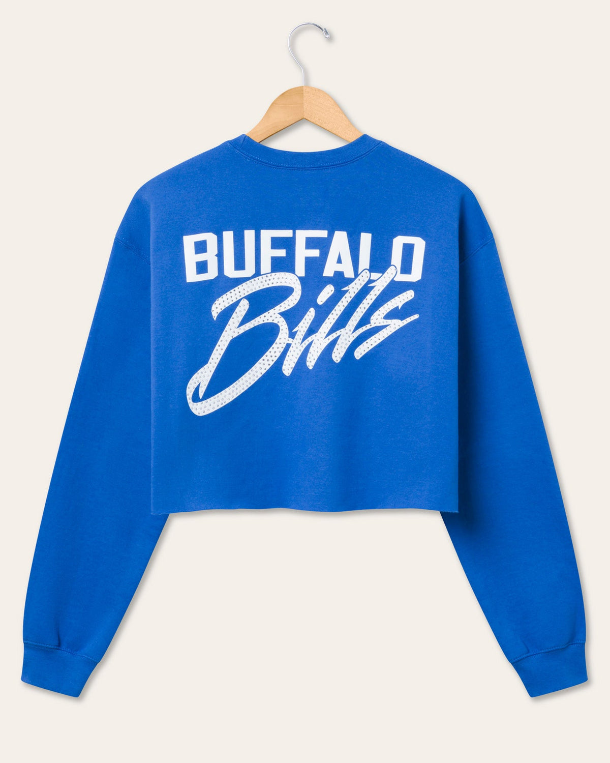 Women's Buffalo Bills Bling Flea Market Crop Fleece product image 4