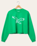 Women's Philadelphia Eagles Bling Flea Market Crop Fleece product image 1