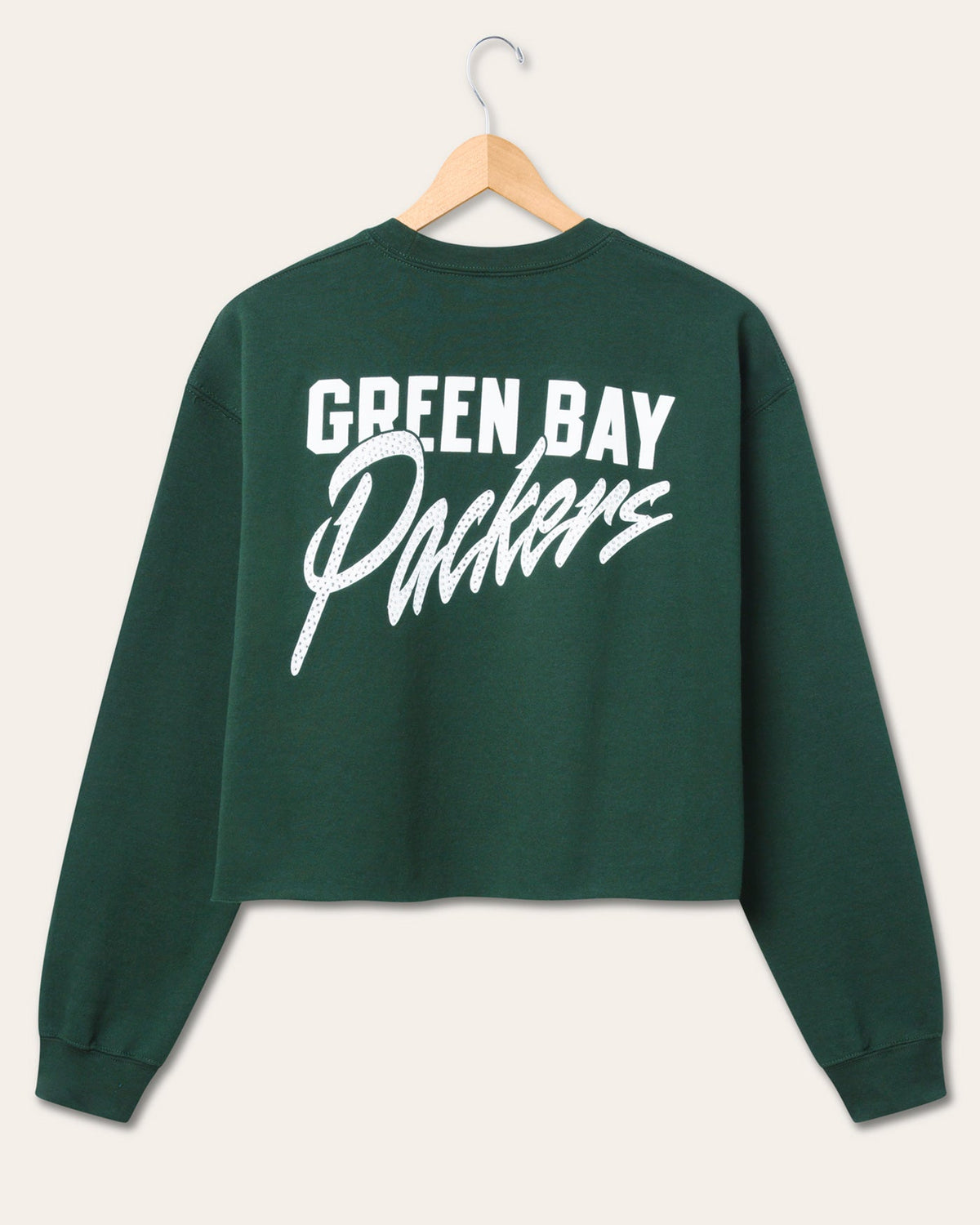 Women's Green Bay Packers Bling Flea Market Crop Fleece product image 5