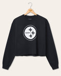 Women's Pittsburgh Steelers Bling Flea Market Crop Fleece product image 1